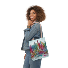 Load image into Gallery viewer, Colourful City Scape Canvas Tote Bag, 5-Color Straps
