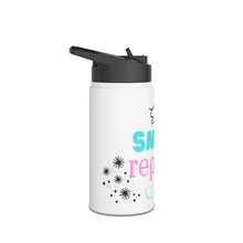 Load image into Gallery viewer, Sip, Smile, Repeat Stainless Steel Water Bottle, Standard Lid
