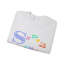 Load image into Gallery viewer, Super Mum Sweatshirt with Personalised Names on the Arm
