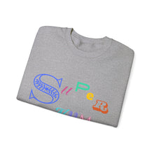 Load image into Gallery viewer, Super Mum Sweatshirt with Personalised Names on the Arm
