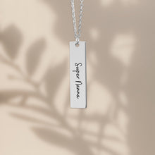 Load image into Gallery viewer, Super Nanna Vertical Bar Necklace
