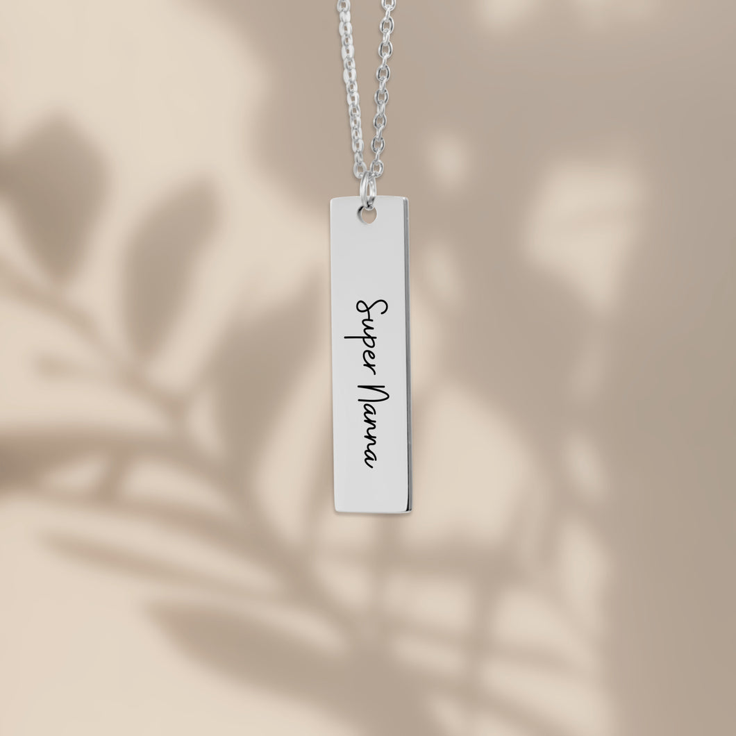 Super Nanna Vertical Bar Necklace