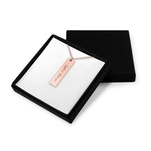 Load image into Gallery viewer, My Kids Personalised Vertical Bar Necklace
