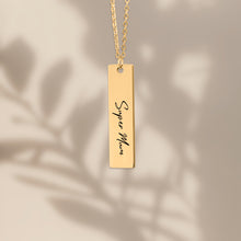 Load image into Gallery viewer, Super Mum Vertical Bar Necklace
