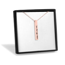 Load image into Gallery viewer, Family 3D Bar Necklace
