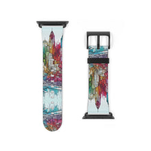 Load image into Gallery viewer, Colourful City Scape Watch Band
