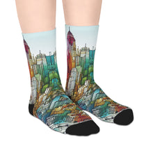 Load image into Gallery viewer, The City Scape Mid-length Socks
