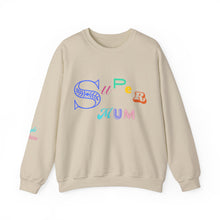 Load image into Gallery viewer, Super Mum Sweatshirt with Personalised Names on the Arm
