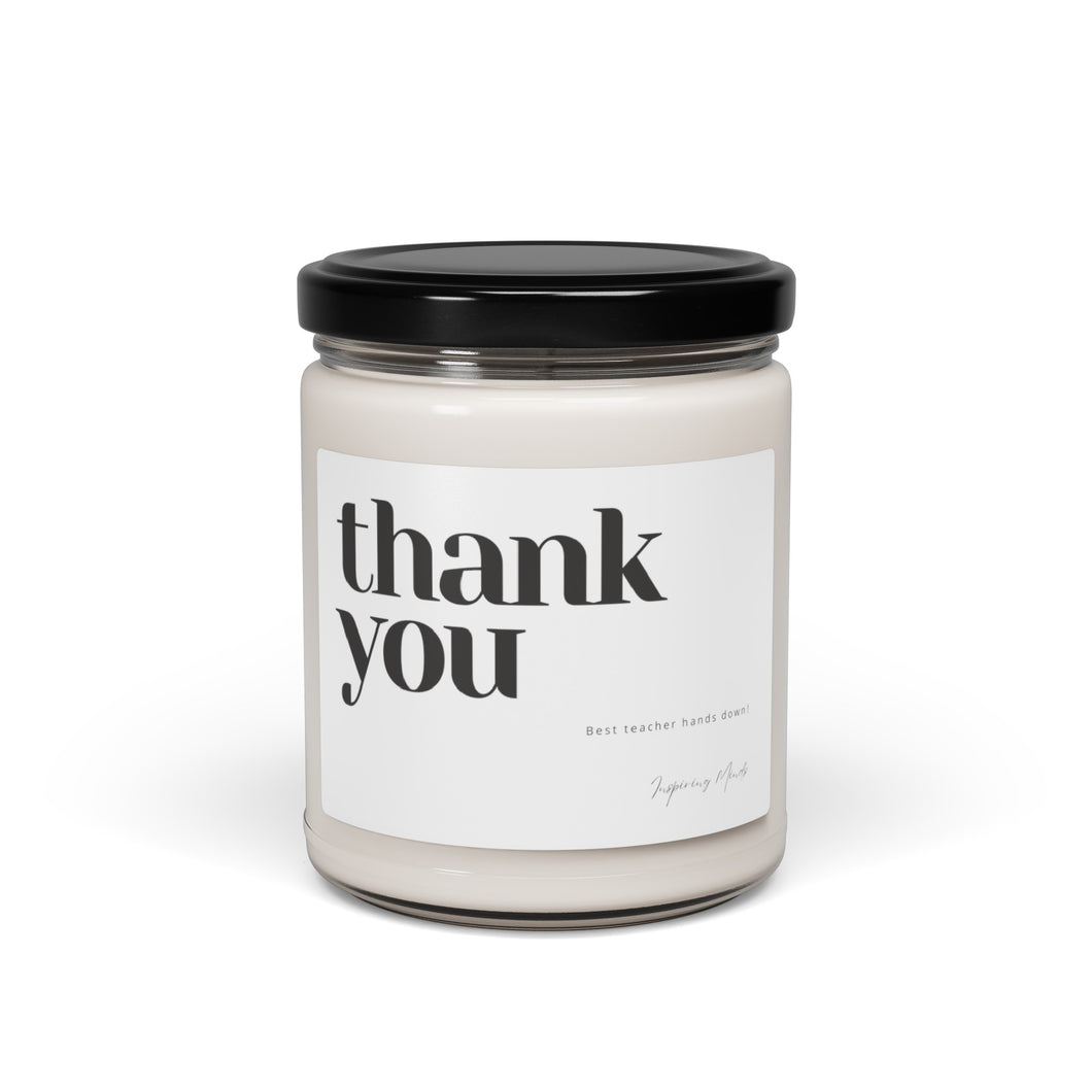 Teacher Thank you Gift Scented Soy Candle, 9oz