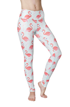 Load image into Gallery viewer, Flamingo Flexi Yoga Leggings
