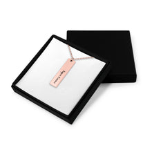 Load image into Gallery viewer, Super Nanna Rose Gold Vertical Bar Necklace
