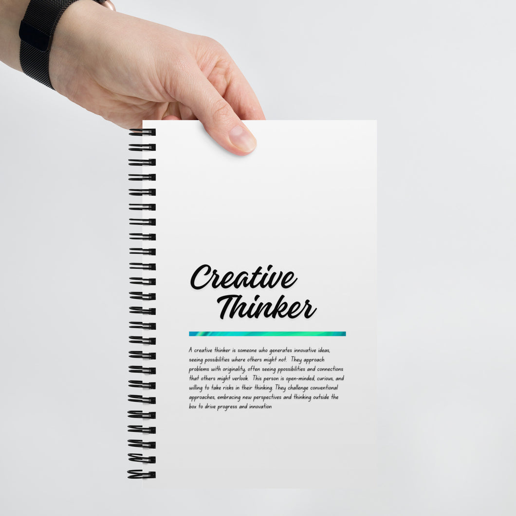 Creative Thinker Spiral notebook